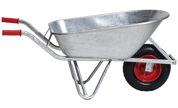 Kaiser + Kraft Hot Dip Galvanized Wheelbarrow